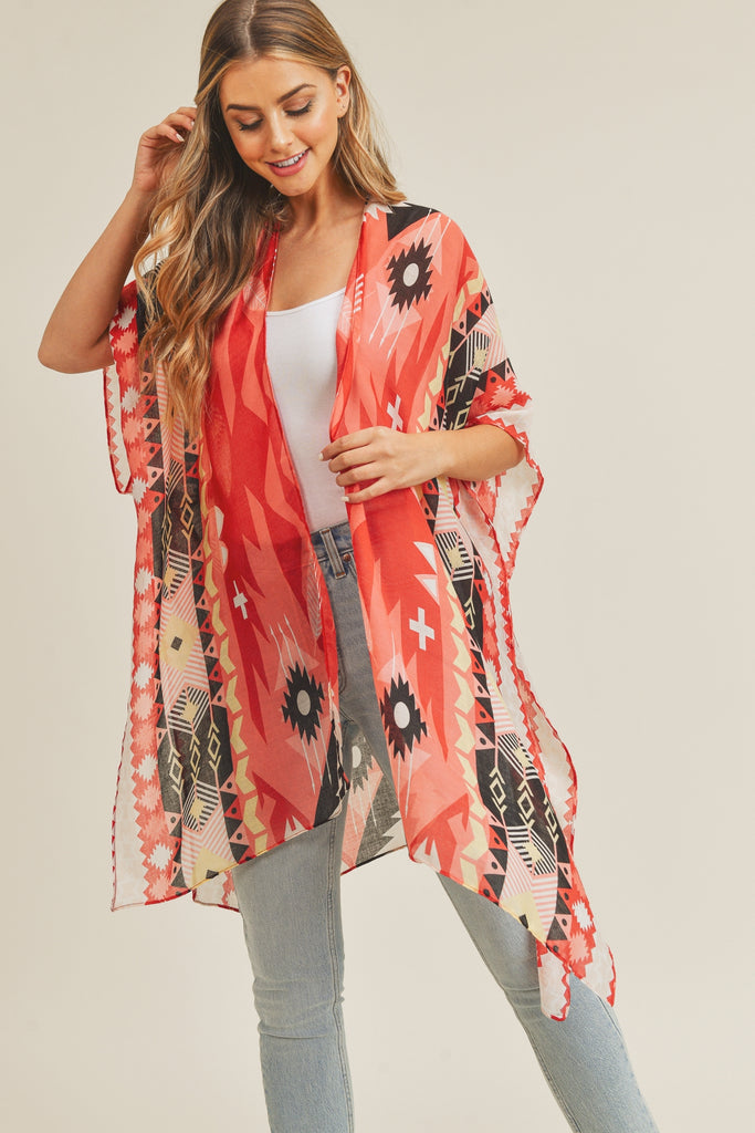 TRIBAL PATTERN KIMONO