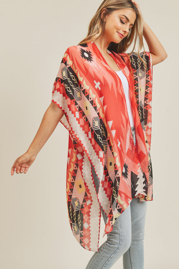 TRIBAL PATTERN KIMONO