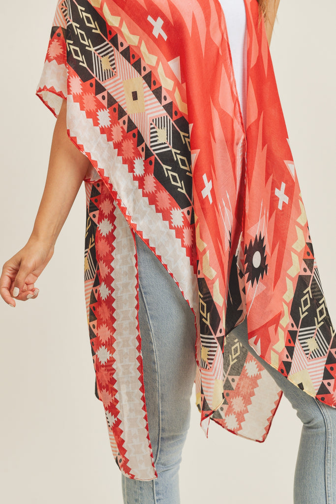 TRIBAL PATTERN KIMONO