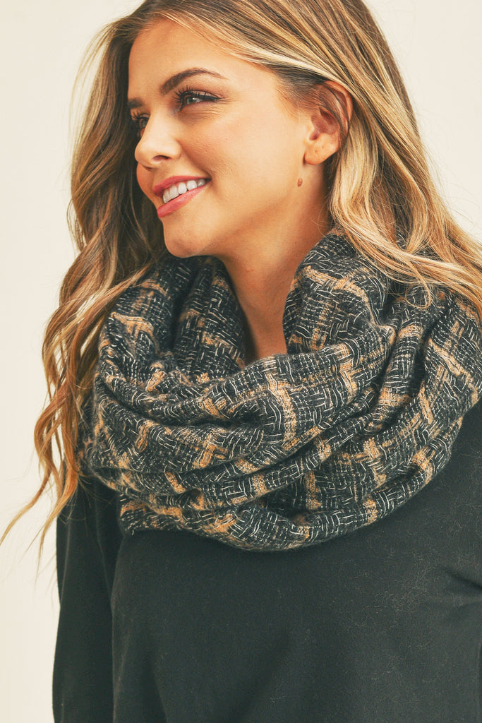 PLAID INFINITY SCARF