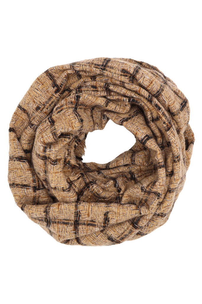 PLAID INFINITY SCARF