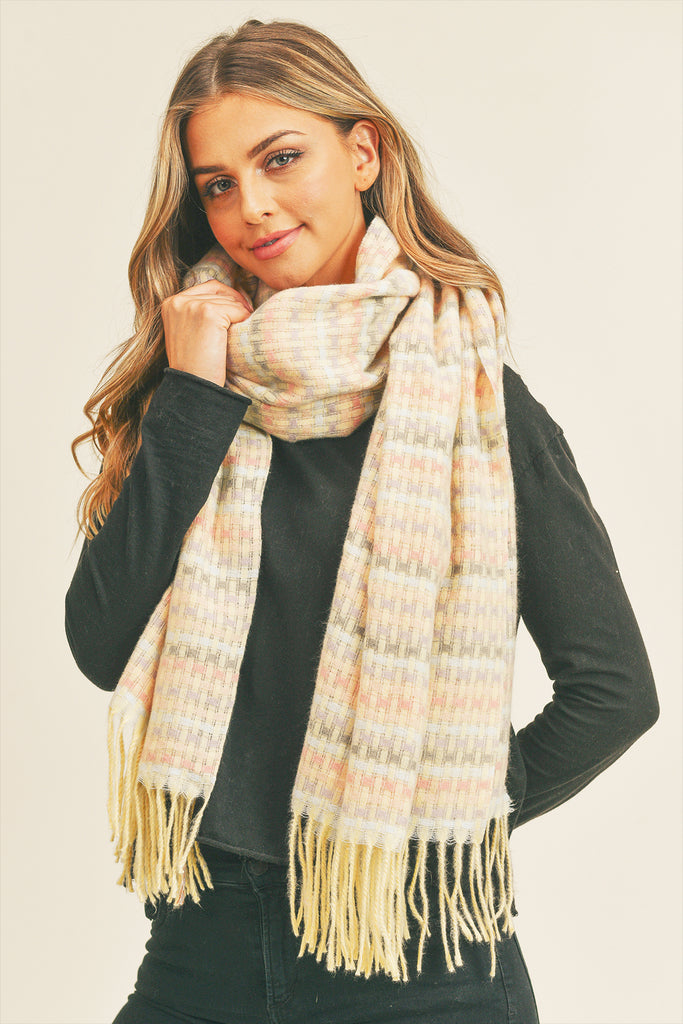 MULTI COLOR STITCH SCARF