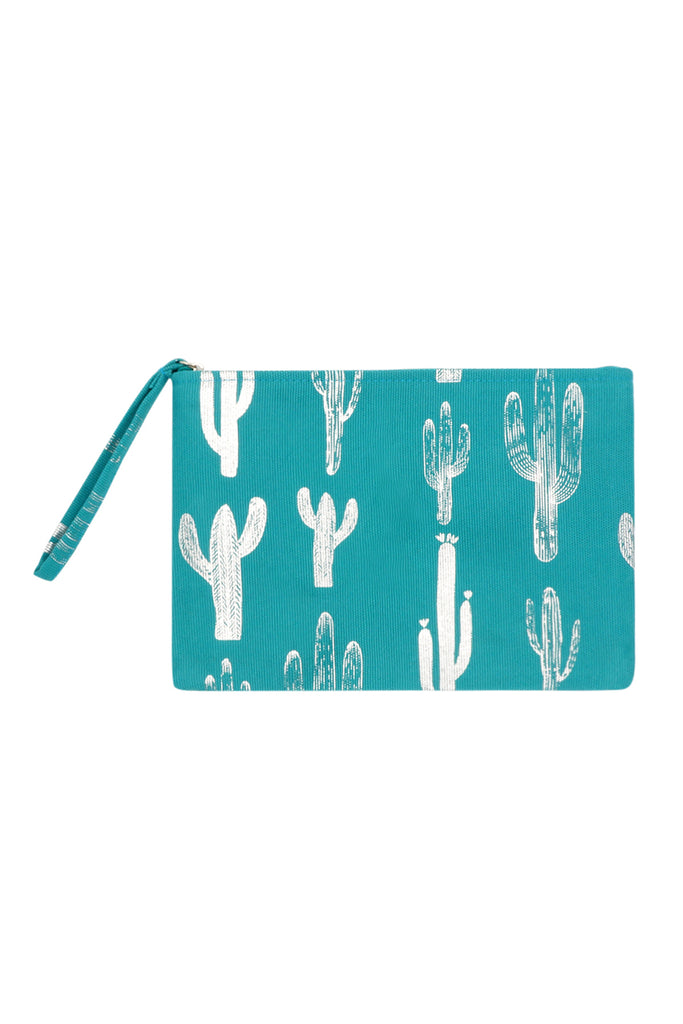 GOLD FOIL CACTUS POUCH