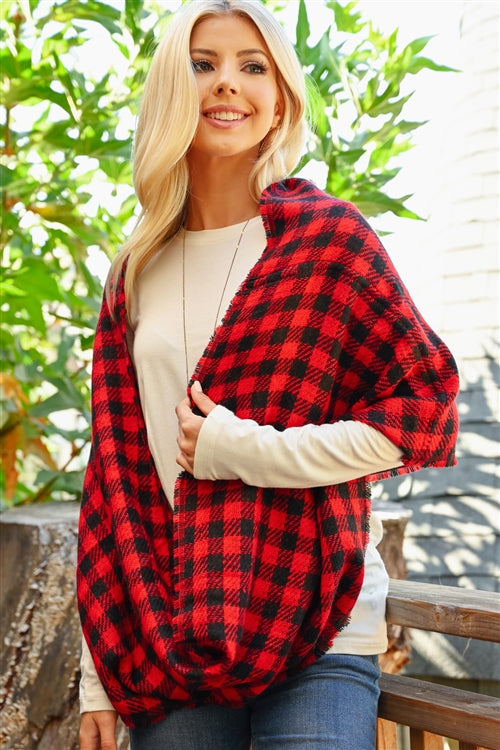 BUFFALO PLAID INFINITY SCARF