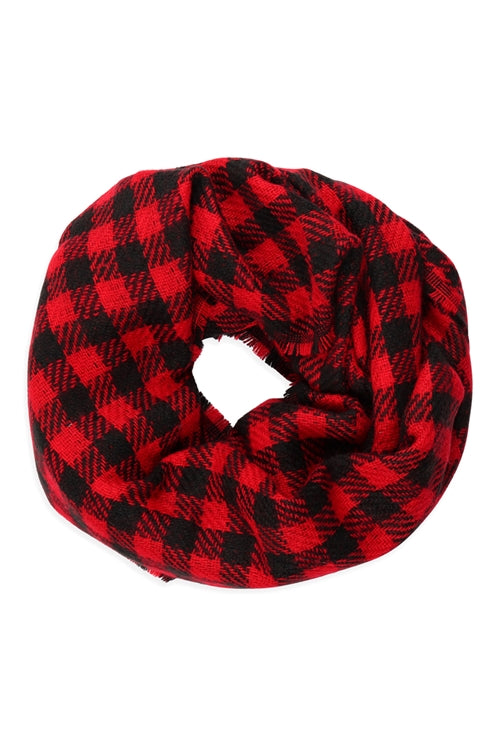 BUFFALO PLAID INFINITY SCARF