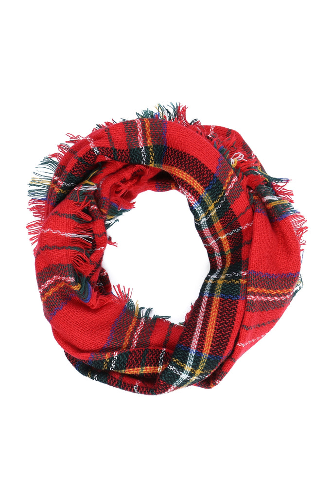 TARTAN INFINITY SCARF POLYESTER