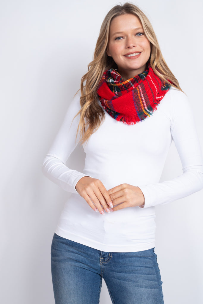 TARTAN INFINITY SCARF POLYESTER