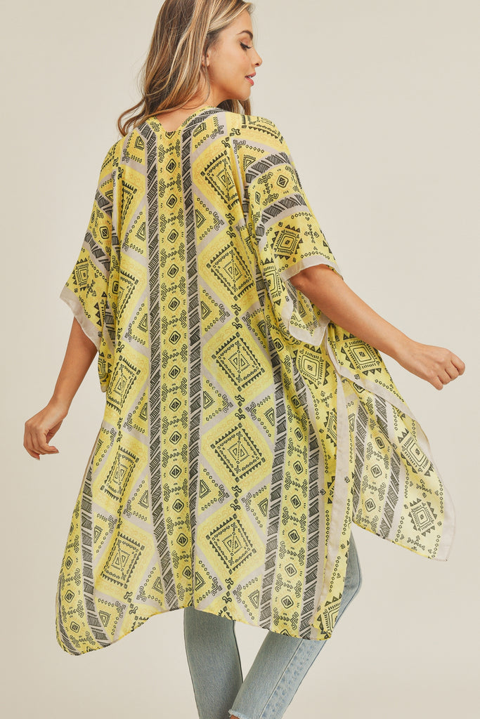 TRIBAL PATTERN KIMONO