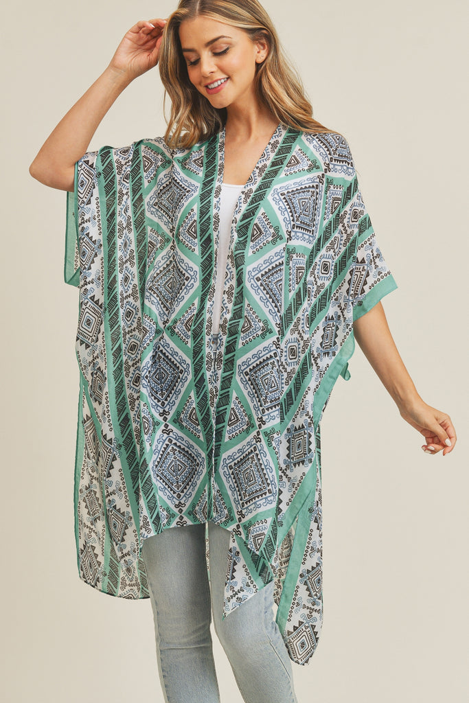 TRIBAL PATTERN KIMONO