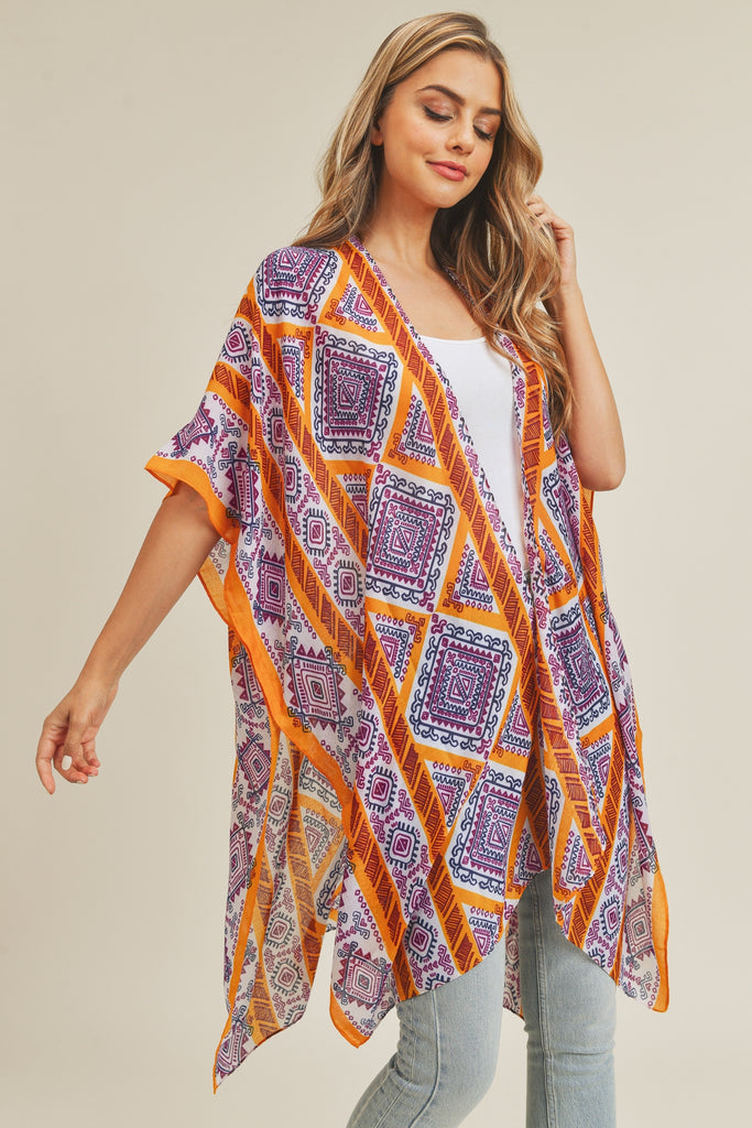 TRIBAL PATTERN KIMONO