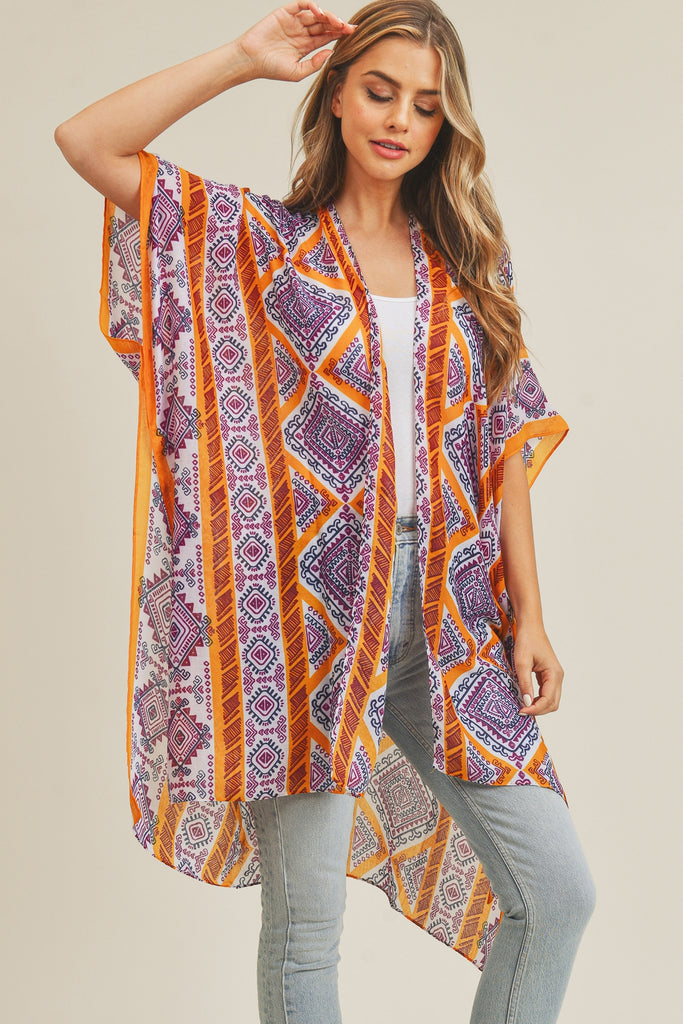 TRIBAL PATTERN KIMONO