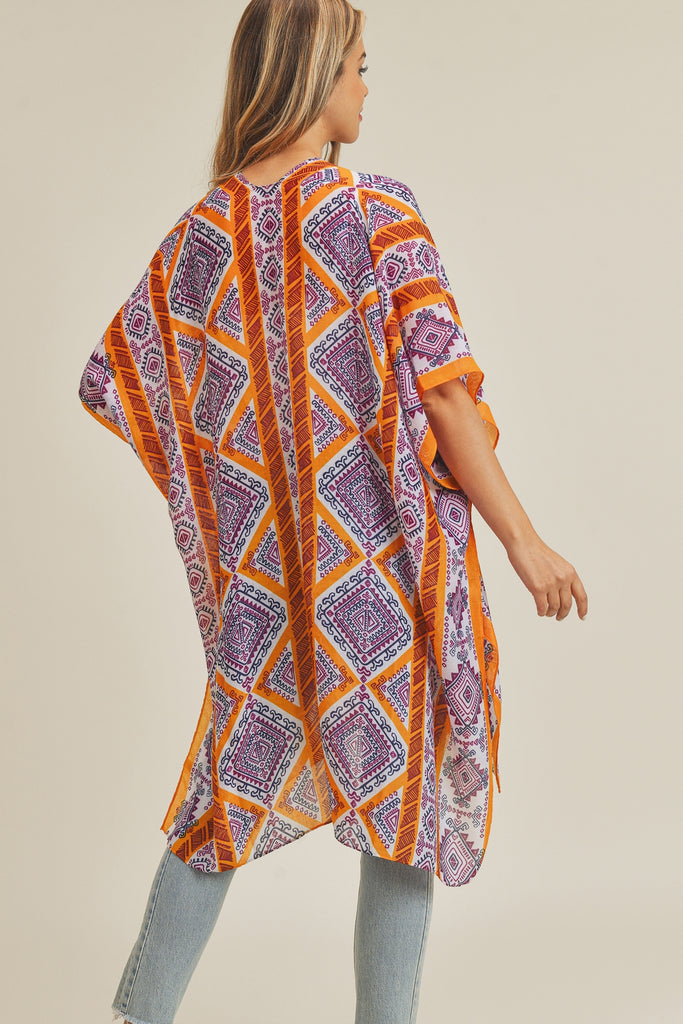 TRIBAL PATTERN KIMONO