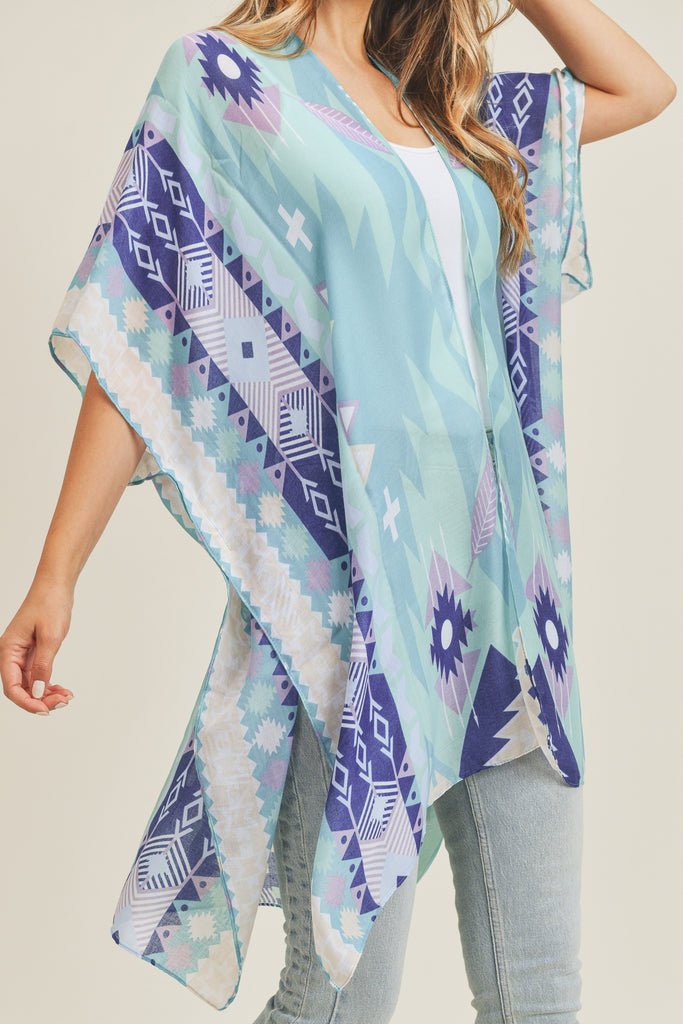 TRIBAL PATTERN KIMONO