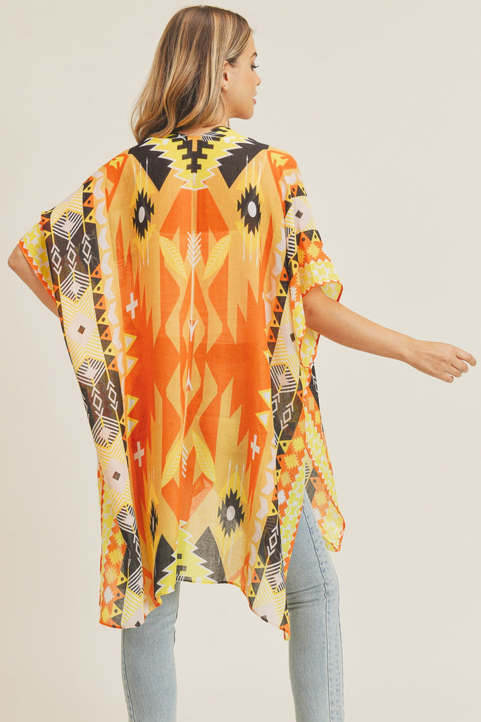 TRIBAL PATTERN KIMONO