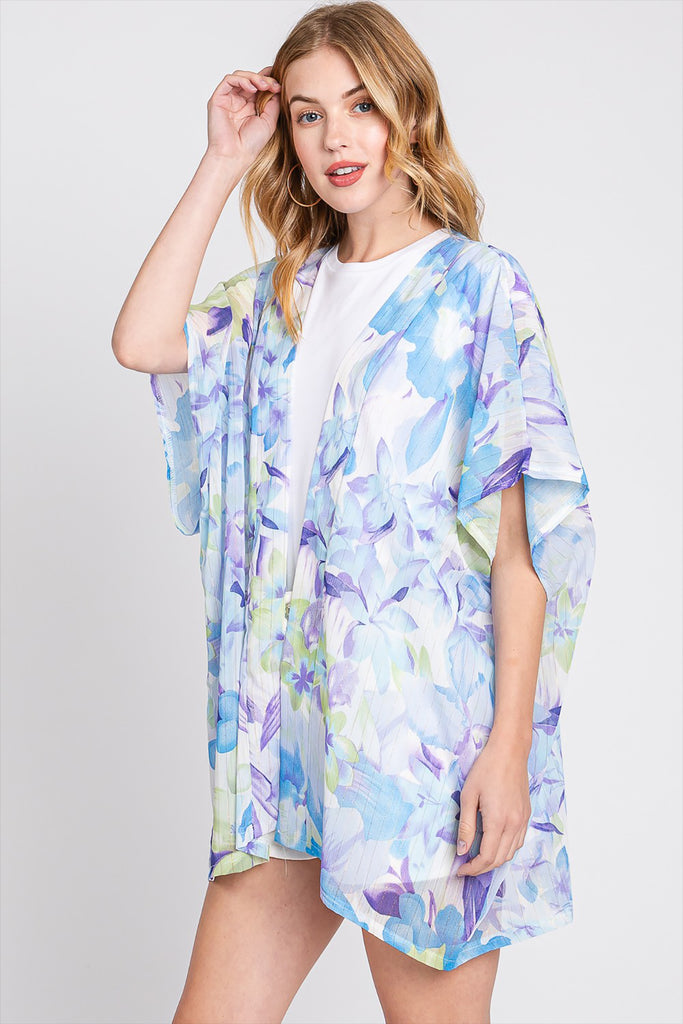 FLORAL PRINT COVER-UP
