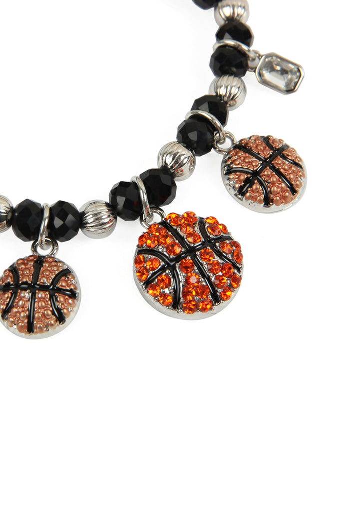 BALL RONDELLE BEADS CHARM BRACELET