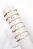 CROSS RHINESTONE WITH NATURAL STONE BEADS STRETCH BRACELET