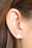 Heart & Triangle Stud Earring Set