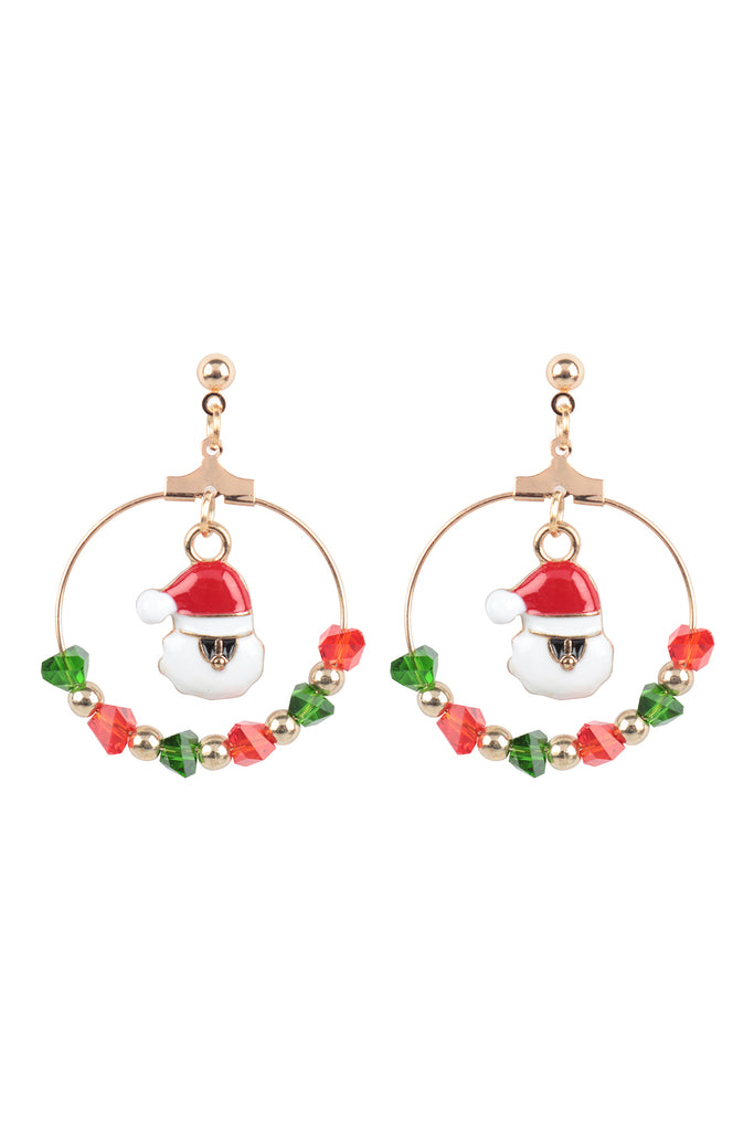 CHRISTMAS SANTA, TREE, CANDY CANE, POST SET EARRINGS