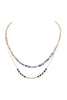 CCB, NATURAL STONE LAYERED NECKLACE