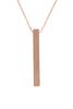 SOLID BAR PENDANT NECKLACE