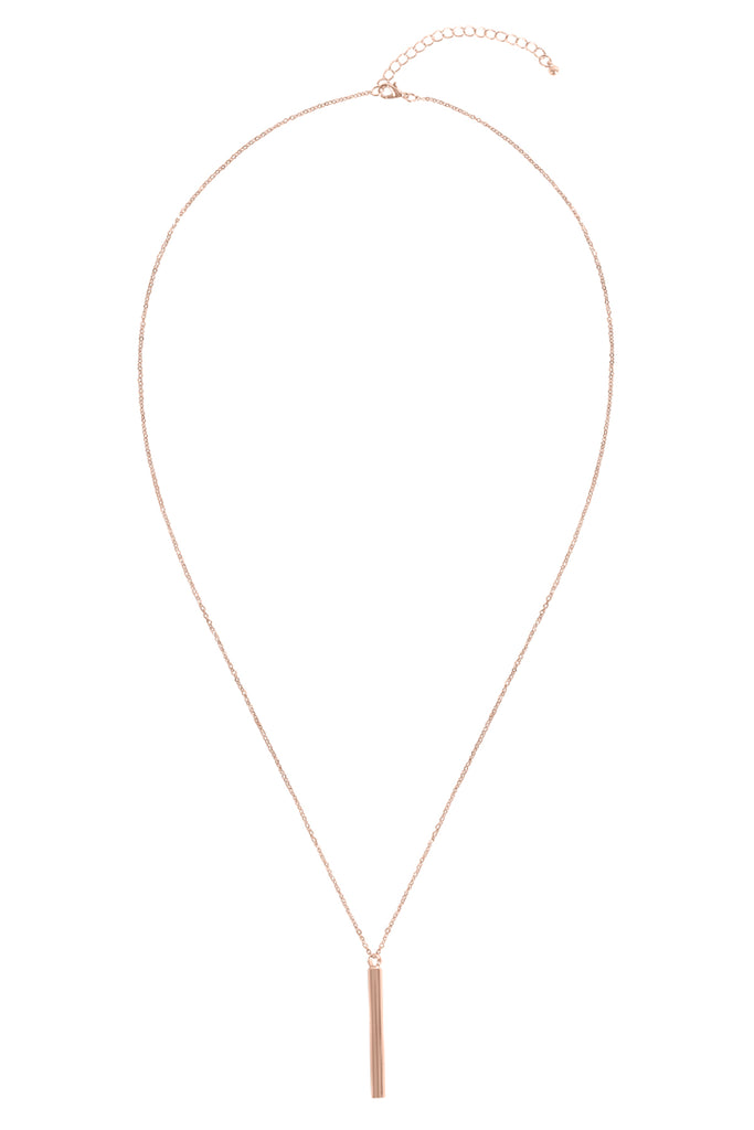 VERTICAL BAR PENDANT NECKLACE