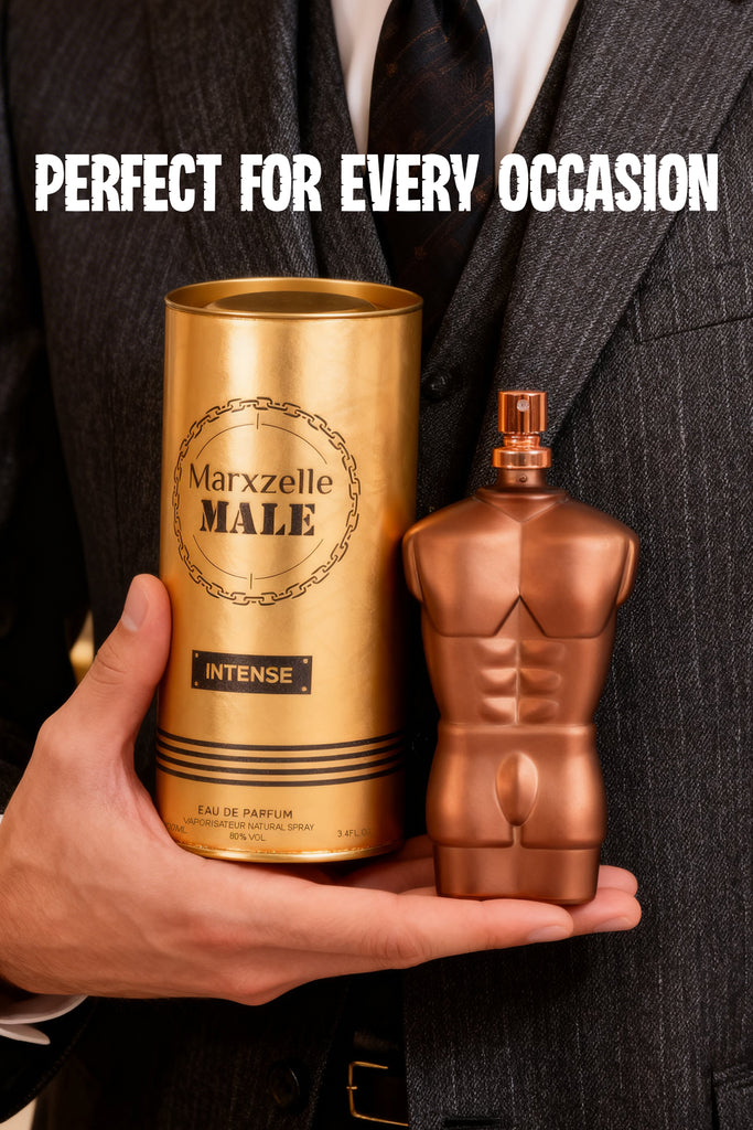 MARXZELLE MALE INTENSE SPRAY PERFUME EAU DE PARFUM FOR MEN - 100ML/3.4FL.OZ.