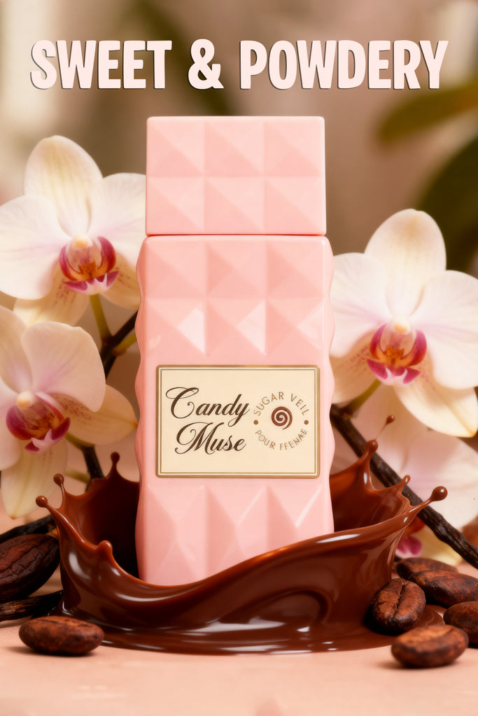 CANDY MUSE SUGAR VEIL POUR FEMME SPRAY PERFUME EAU DE PARFUM FOR WOMEN - 100ML/3.4FL.OZ.