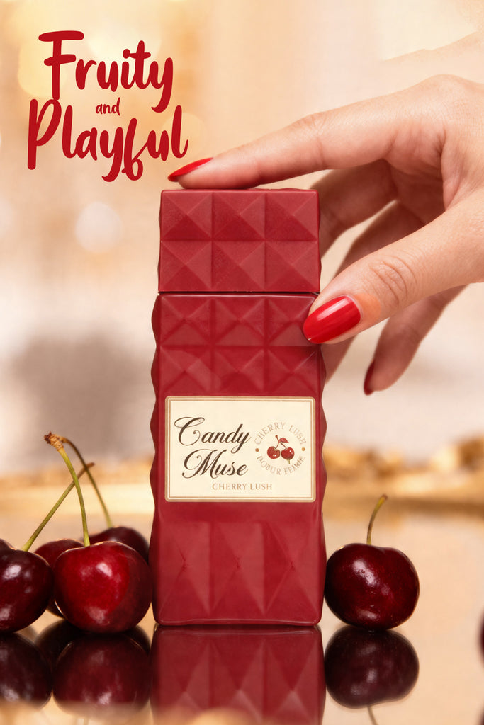 CANDY MUSE CHERRY LUSH POUR FEMME SPRAY PERFUME EAU DE PARFUM FOR WOMEN - 100ML/3.4FL.OZ.