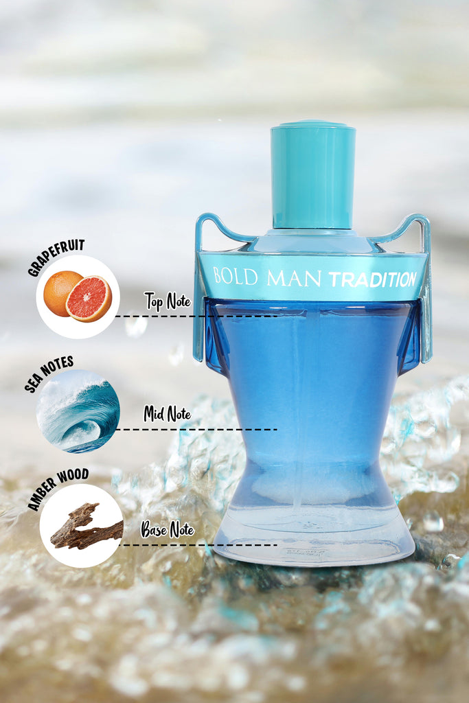BOLD MAN TRADITION SPRAY PERFUME EAU DE PARFUM FOR MEN - 100ML/3.4FL.OZ.