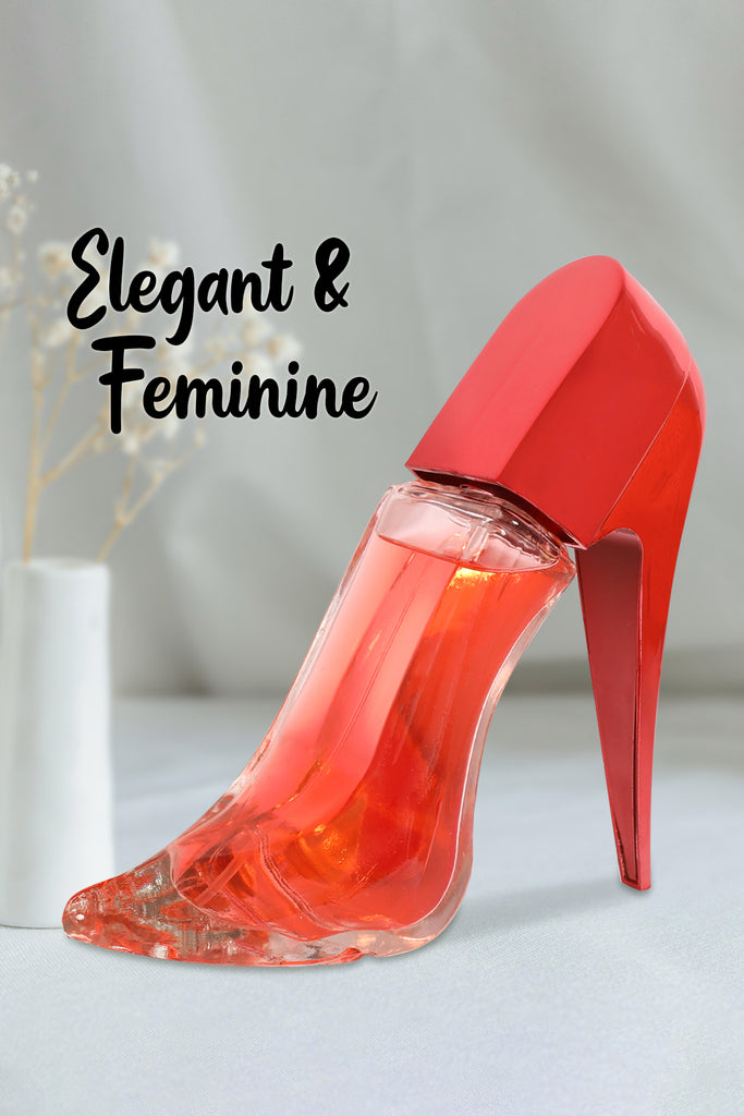 GLAM HEEL RED SPARKLE SPRAY PERFUME EAU DE PARFUM FOR WOMEN - 90ML/3FL.OZ.