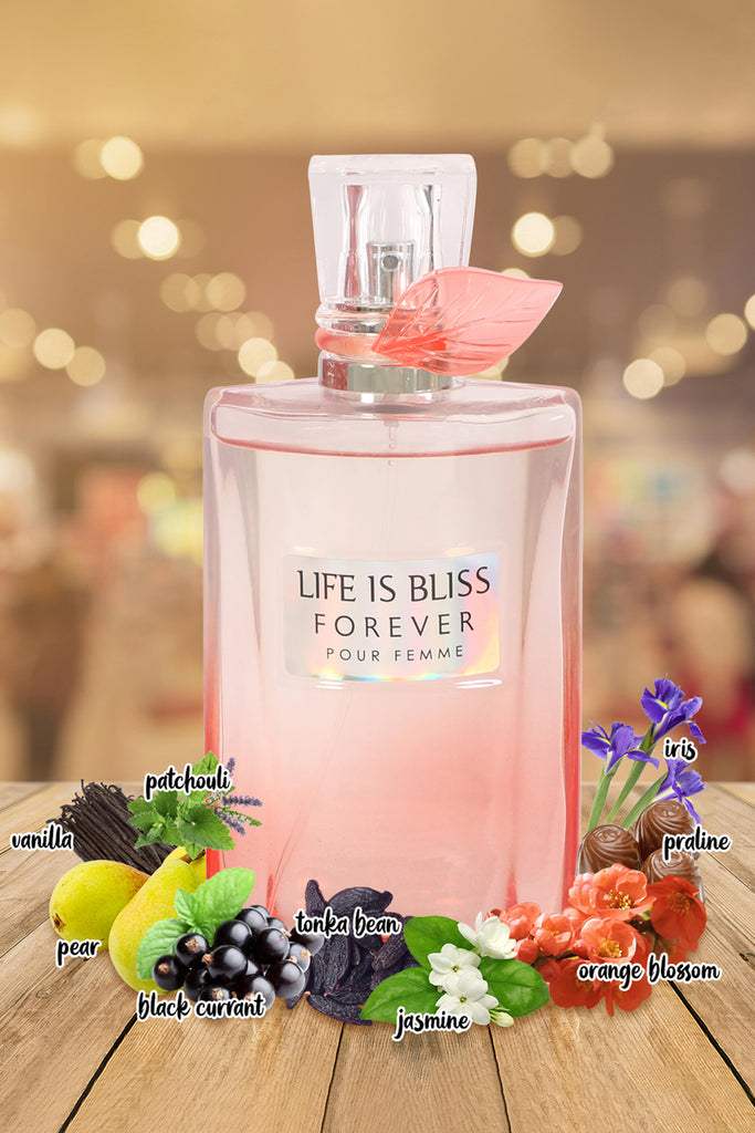 LIFE IS BLISS FOREVER SPRAY PERFUME EAU DE PARFUM FOR WOMEN - 100ML/3.4FL.OZ. - Riah Fashion