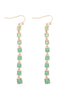 RHINESTONE LINEAR DROP HOOK EARRINGS