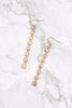 RHINESTONE LINEAR DROP HOOK EARRINGS