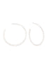 HEART PEARL HOOP EARRINGS