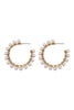41MM PEARL HOOP EARRINGS