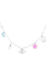 EVIL EYE CLOVER MULTI PENDANT CHARM NECKLACE