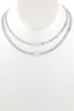 SMILEY FACE PENDANT 2 CHOKER SET CUBAN NECKLACE