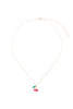BRASS CHERRY PENDANT NECKLACE