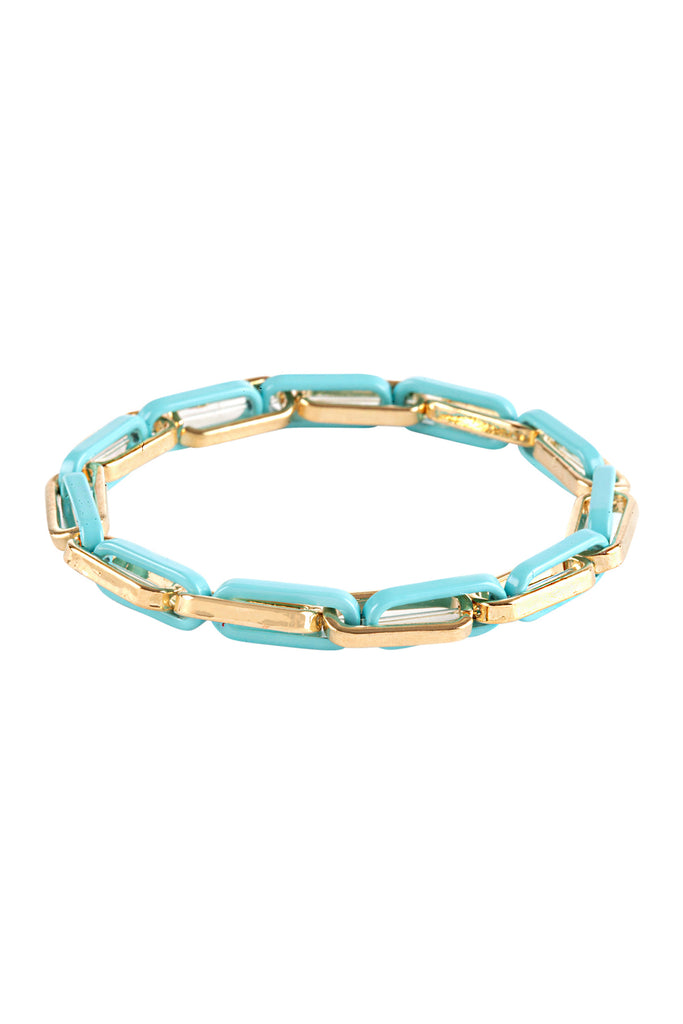 ACETETATE MULTI LINK ELASTIC BRACELET