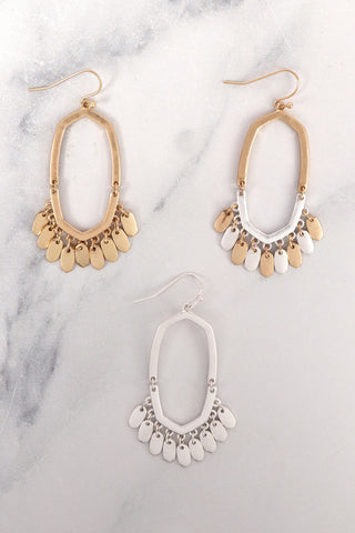 E7468 - SKULL ART FASHION EARRINGS