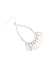 PE3575 - METAL OPEN CUT TEARDROP EARRINGS