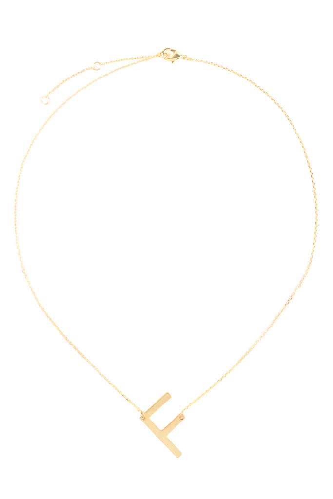 PN1673 - INITIAL ROUGH FINISH CHAIN NECKLACE