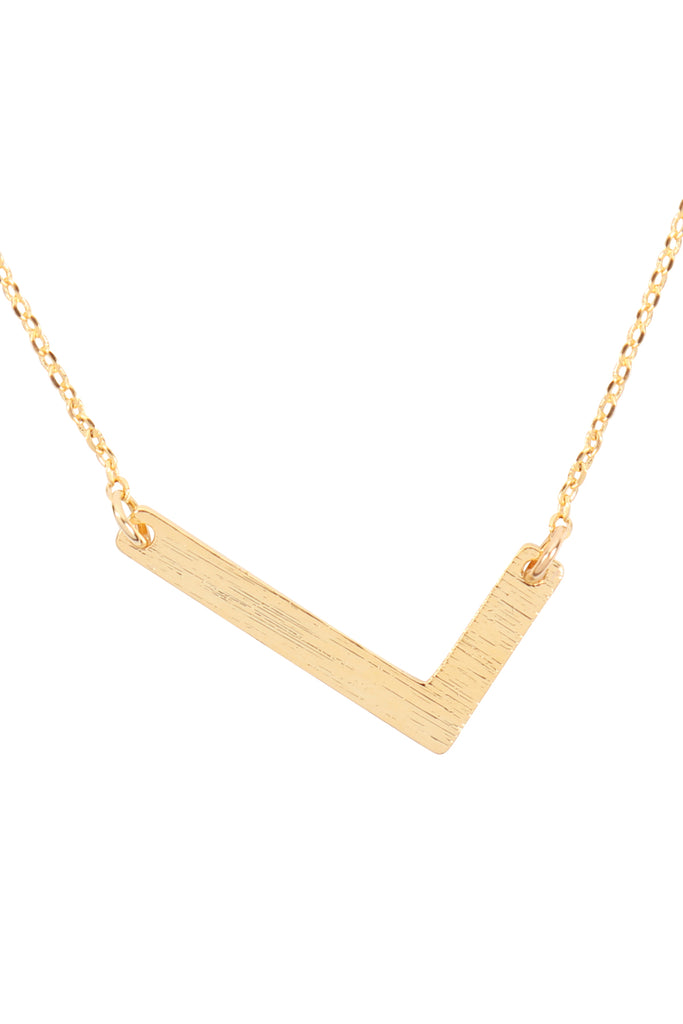 PN1673 - INITIAL ROUGH FINISH CHAIN NECKLACE