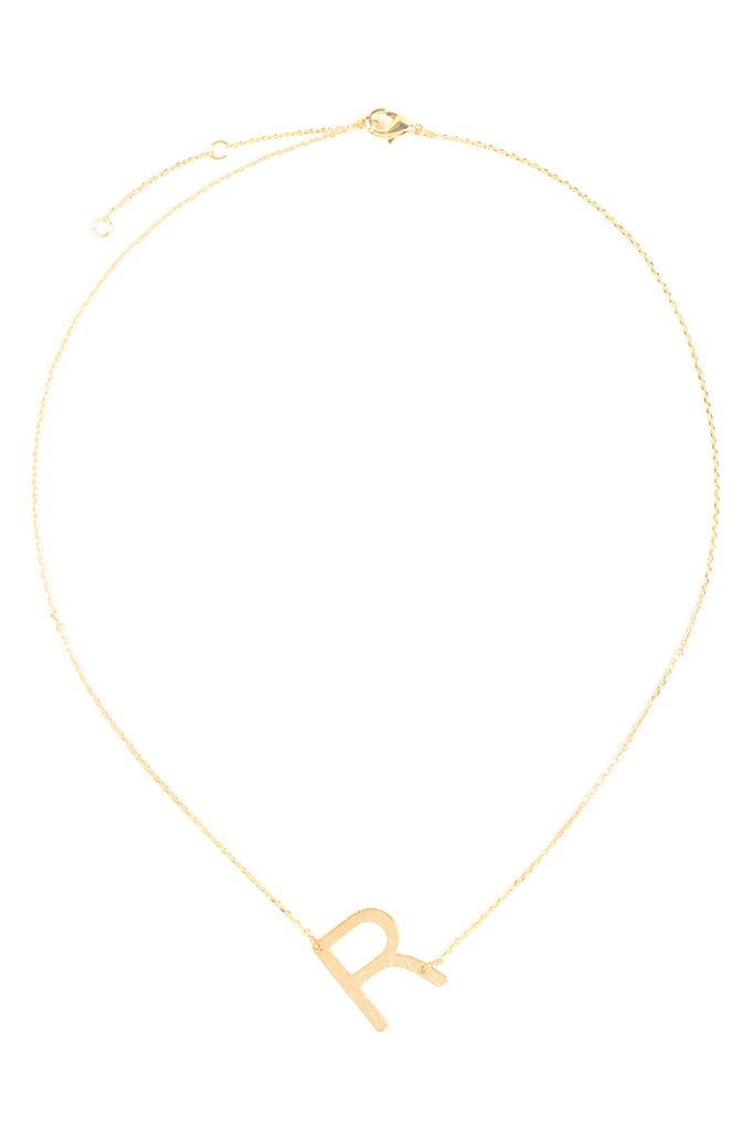 PN1673 - INITIAL ROUGH FINISH CHAIN NECKLACE