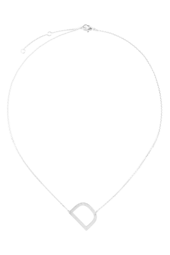 PN1673 - INITIAL ROUGH FINISH CHAIN NECKLACE