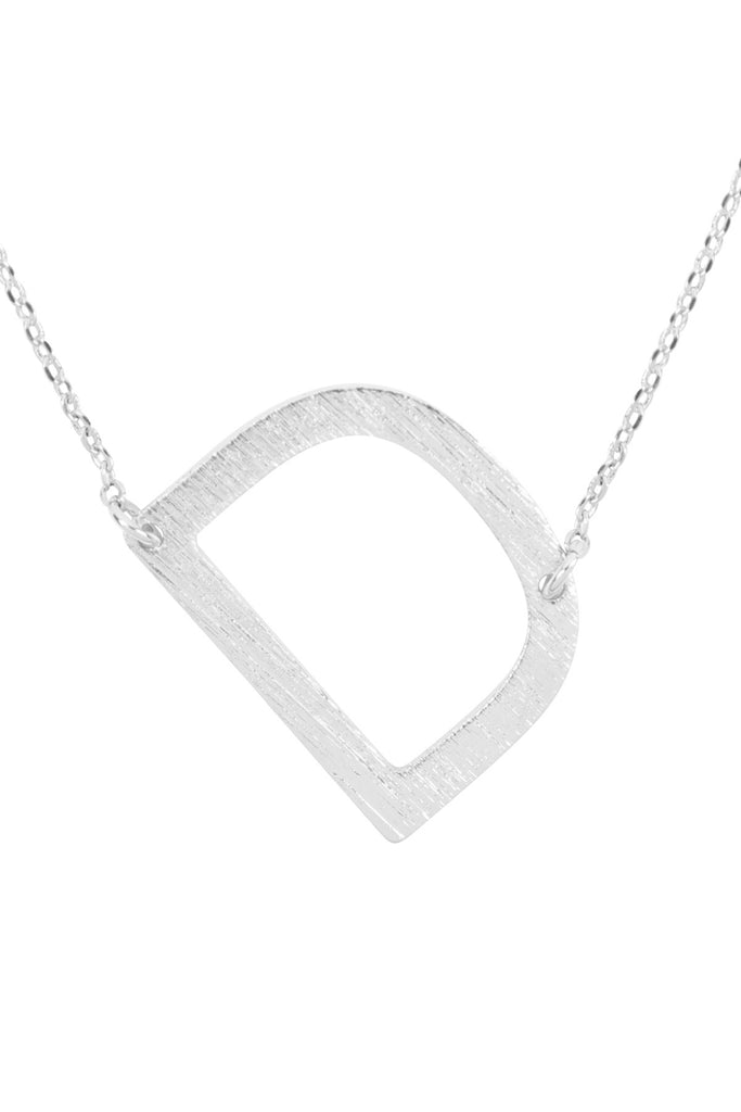 PN1673 - INITIAL ROUGH FINISH CHAIN NECKLACE
