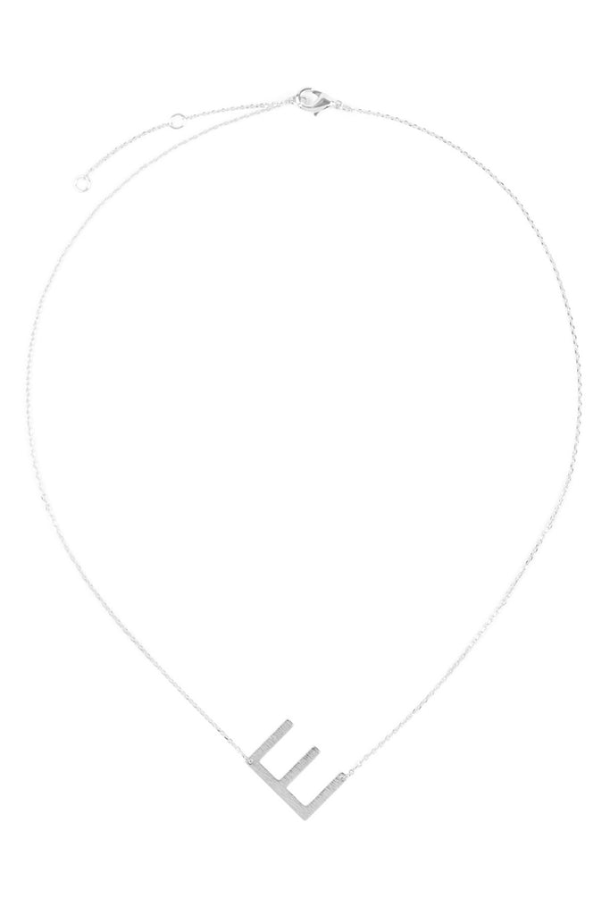 PN1673 - INITIAL ROUGH FINISH CHAIN NECKLACE