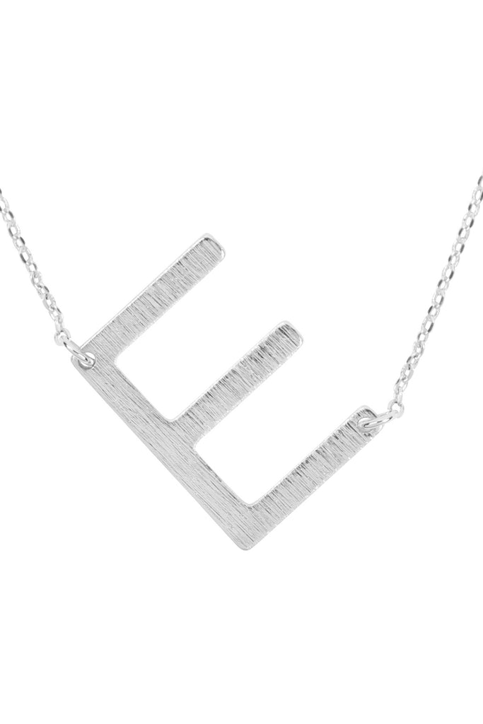 PN1673 - INITIAL ROUGH FINISH CHAIN NECKLACE