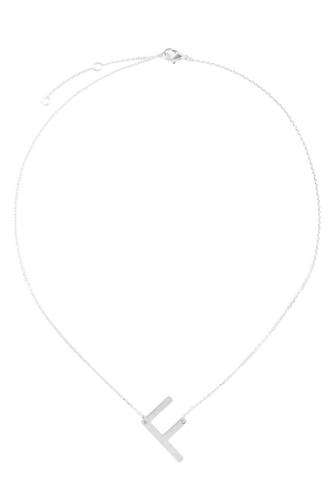 PN1673 - INITIAL ROUGH FINISH CHAIN NECKLACE